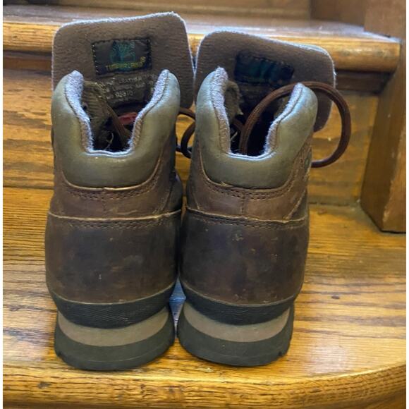 Timberland 95130 Euro Hiker Dark Brown Leather Boots Women’s 8.5 - Picture 4 of 8